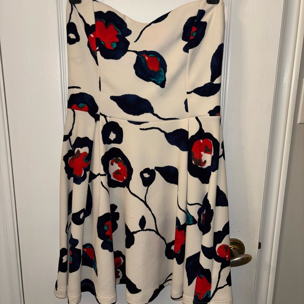 Floral Strapless Dress